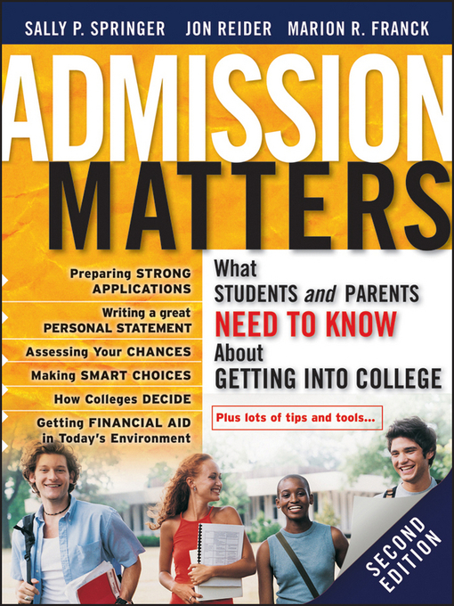 Cover of Admission Matters